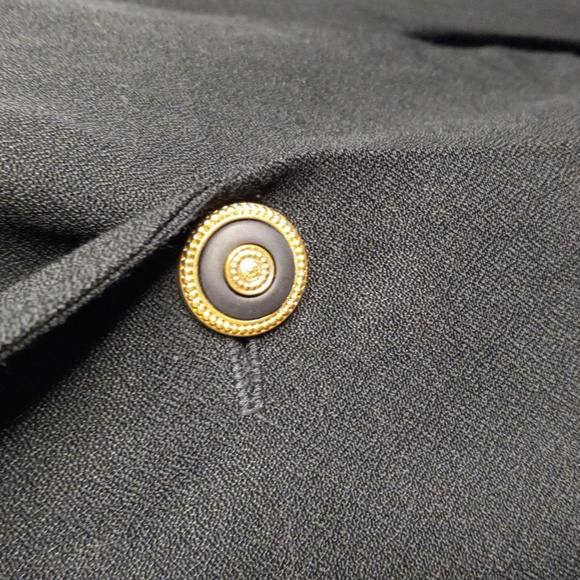 Positive Attitude 12 Cropped Jacket Black Gold Embroidered Regency - Picture 6 of 10